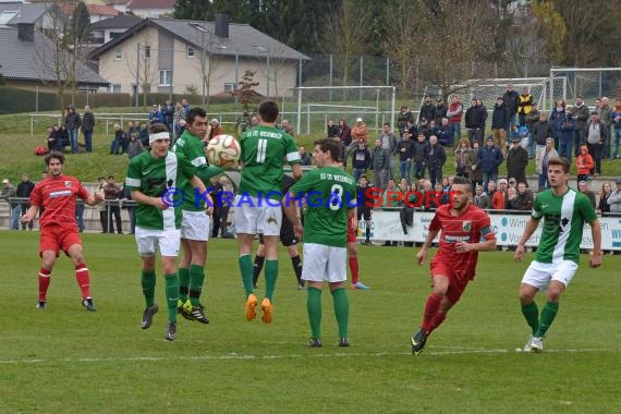 Landesliga Rhein Neckar FC Zuzenhausen gegen SG Wiesenbach 28.03.2015 (© Siegfried)